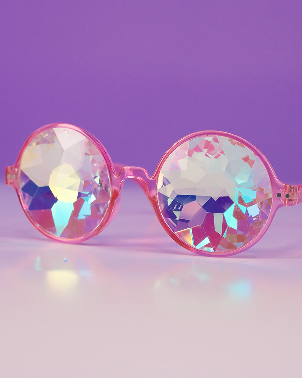 Retro Round Kaleidoscope Glasses - Vibenests