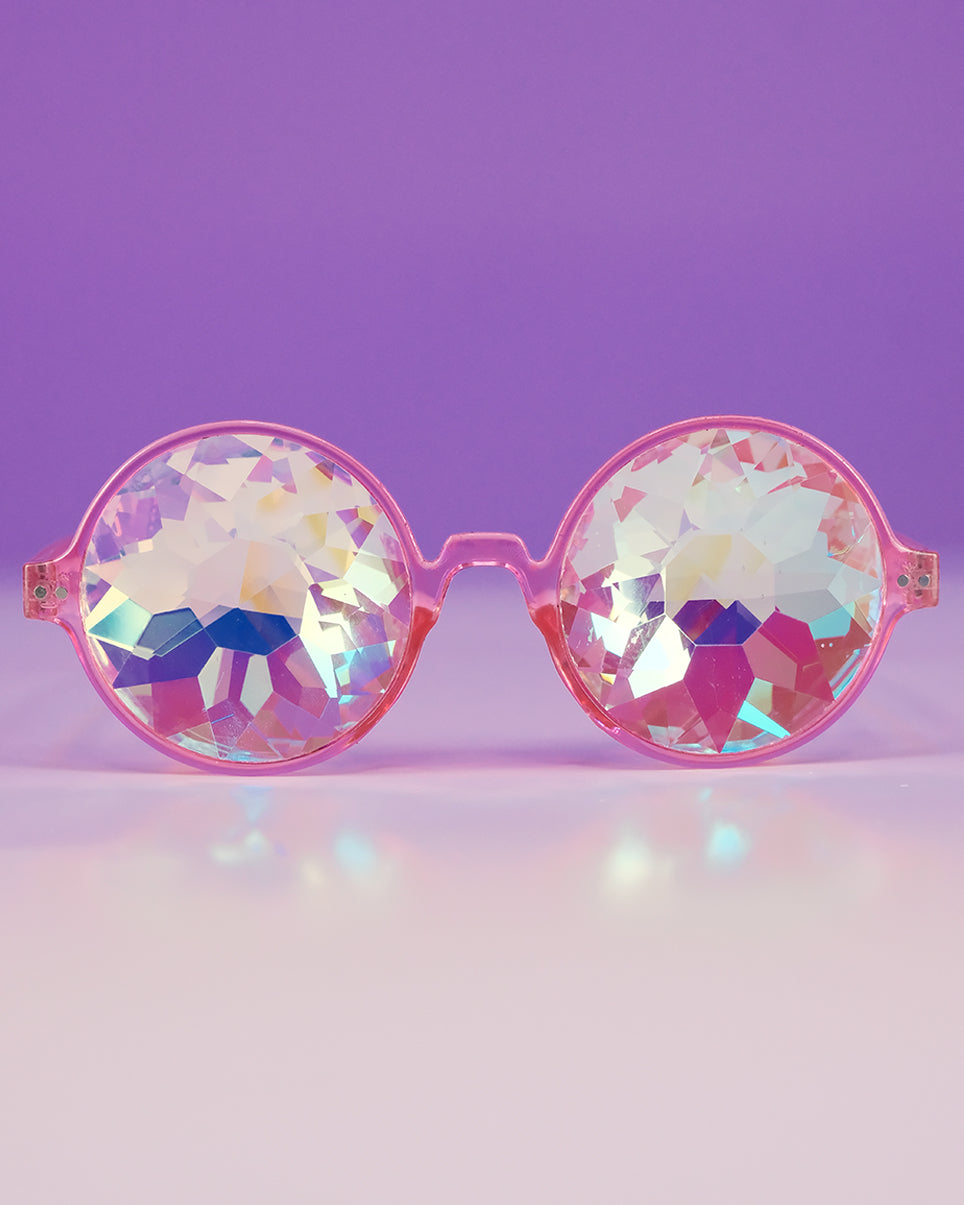 Retro Round Kaleidoscope Glasses - Vibenests