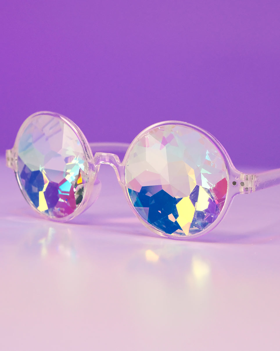 Retro Round Kaleidoscope Glasses - Vibenests
