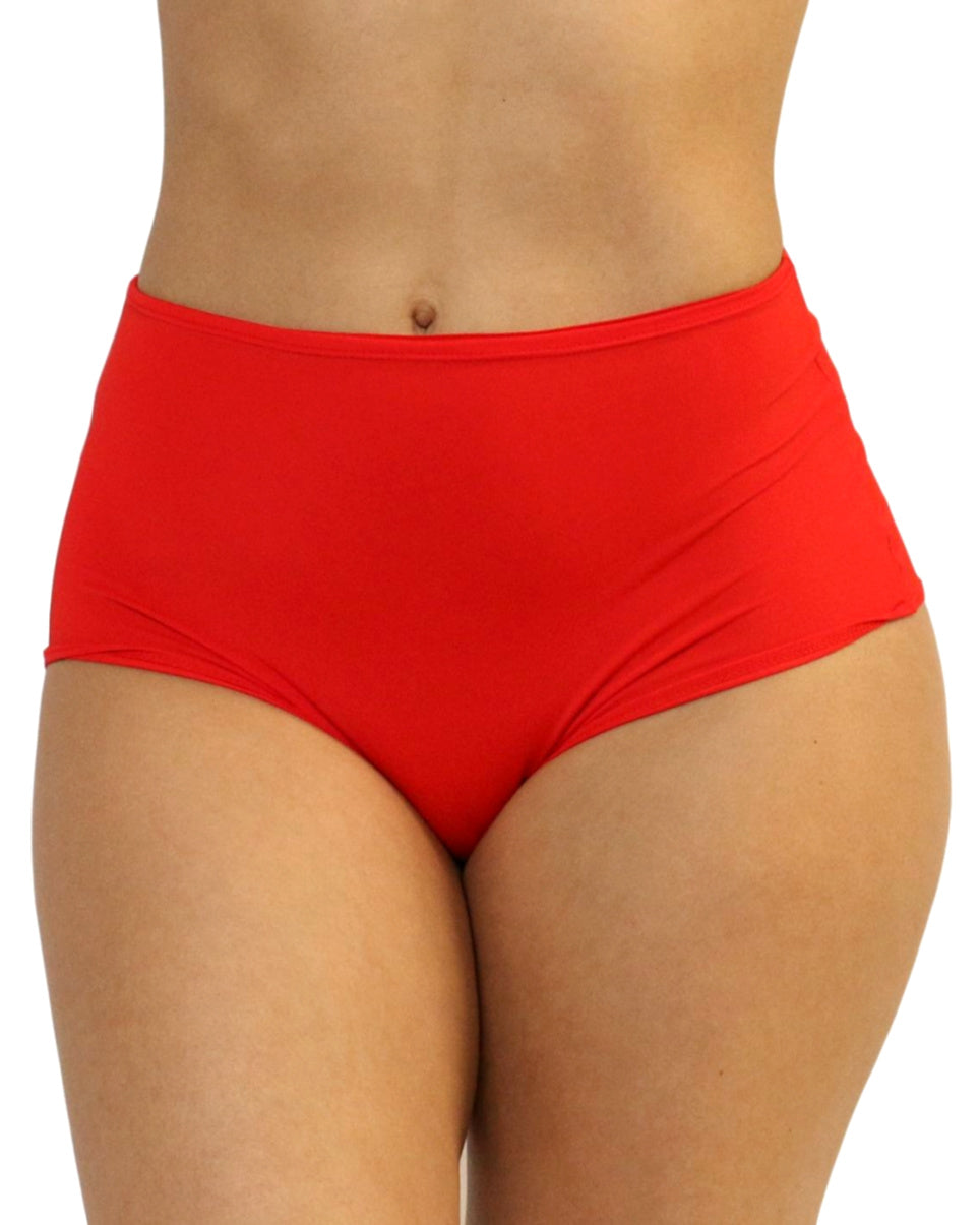 Red High Waist Shorts - Vibenests