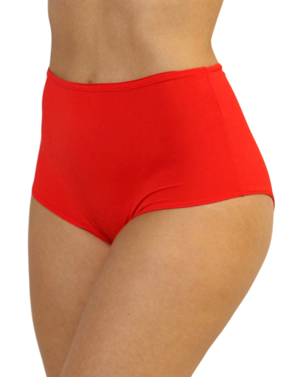 Red High Waist Shorts - Vibenests