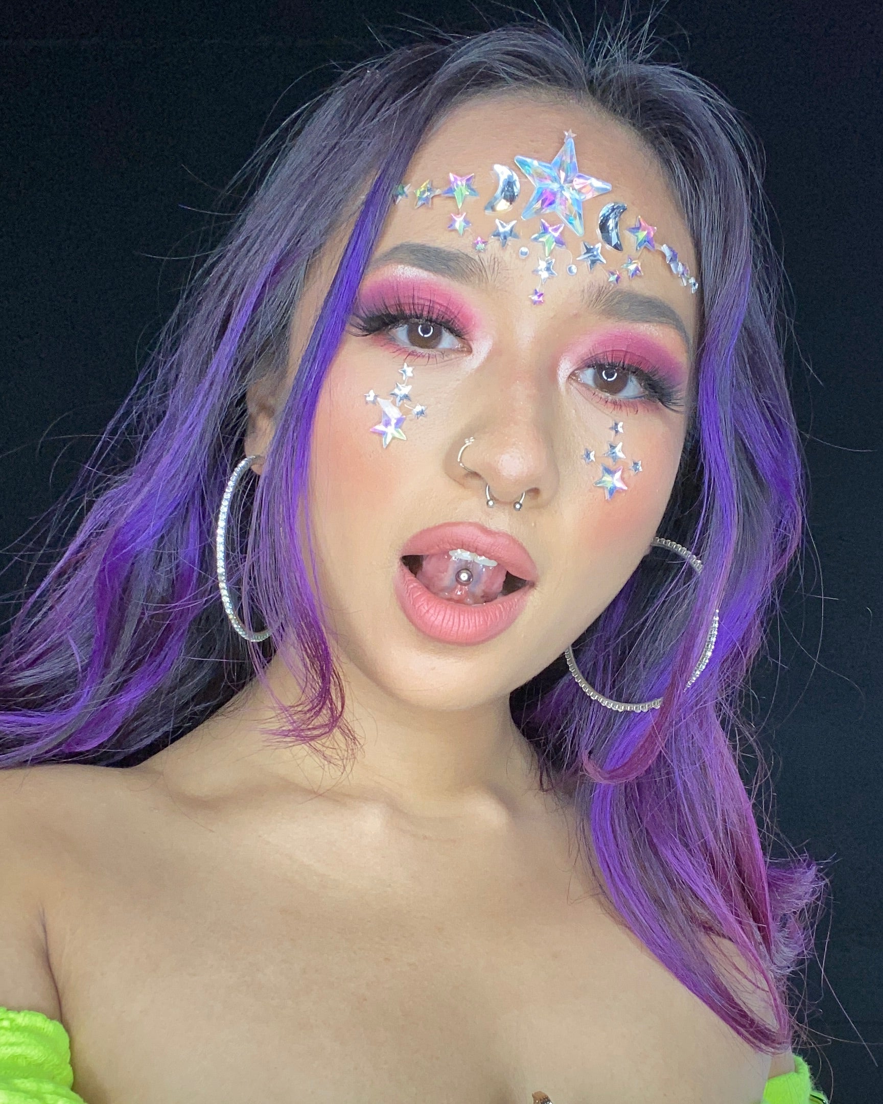 Stardust Princess Rave Face Jewel - Vibenests